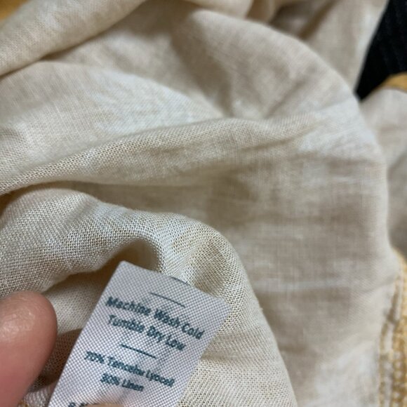 Marine Layer Mustard Yellow Palm Tree Print Smocked Waist Ruffle Skirt Medium - Picture 5 of 5